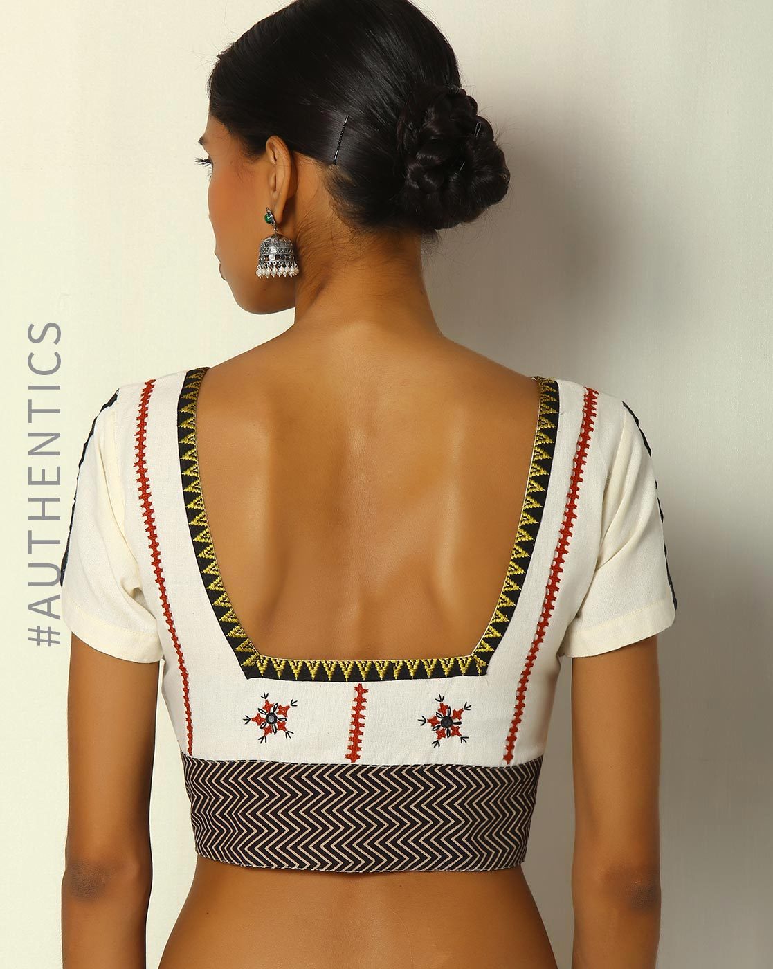 Back neck designs for cotton blouse women – Best blouse designs ...