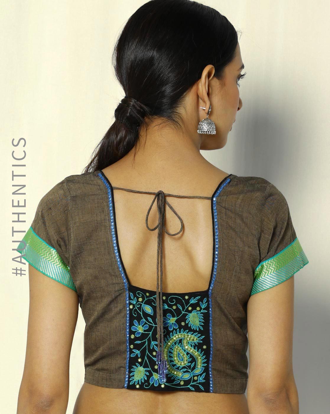 Simple saree blouse back neck design – Blouse Back Neck Designs ...