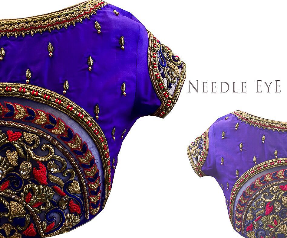 Net Blouse Designs For Silk Sarees