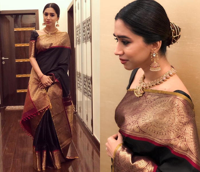 13 Chic Party Wear Black Saree Designs/Ideas To Shop • Keep Me Stylish