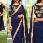 plain-saree-with-heavy-blouse (3)