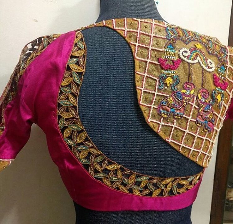 17 Latest Thread Work Blouse Designs For Every Occasion Keep Me