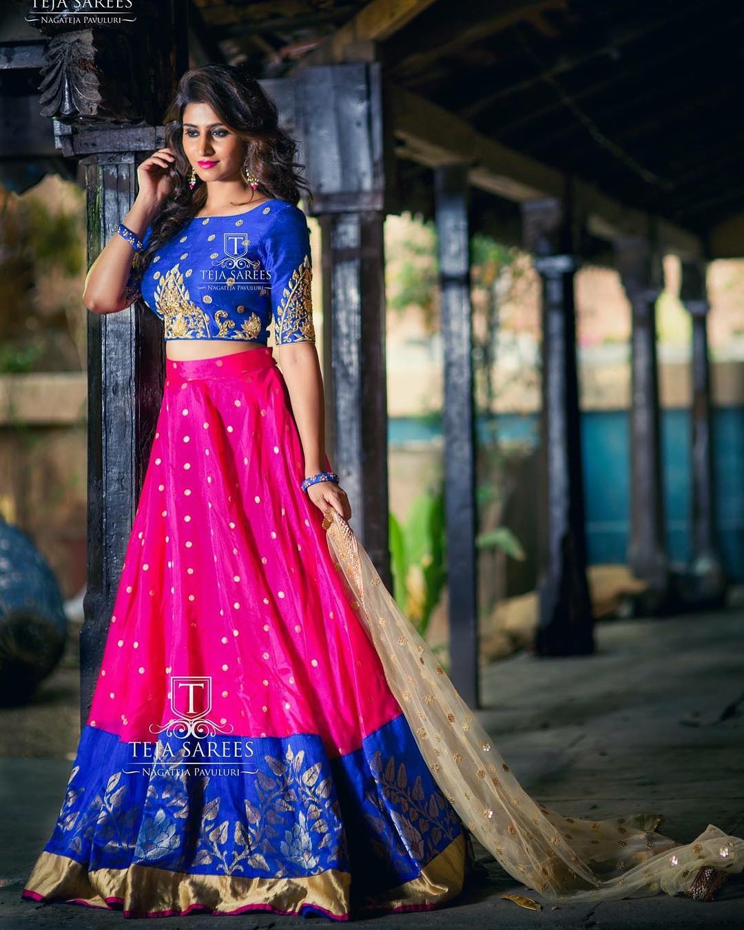 Blue Colour Combination Dresses for Your Serene Wedding Collection