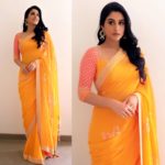 contrast-blouse-for-orange-saree (5)