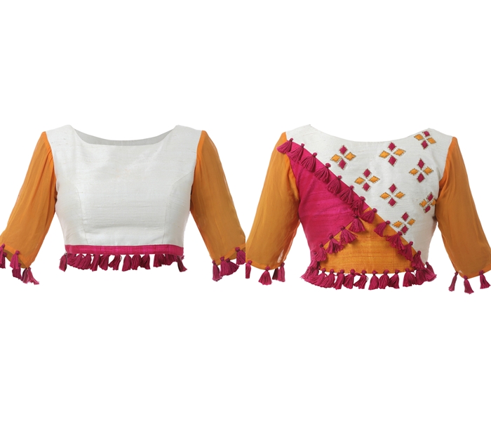 modern saree blouse designs