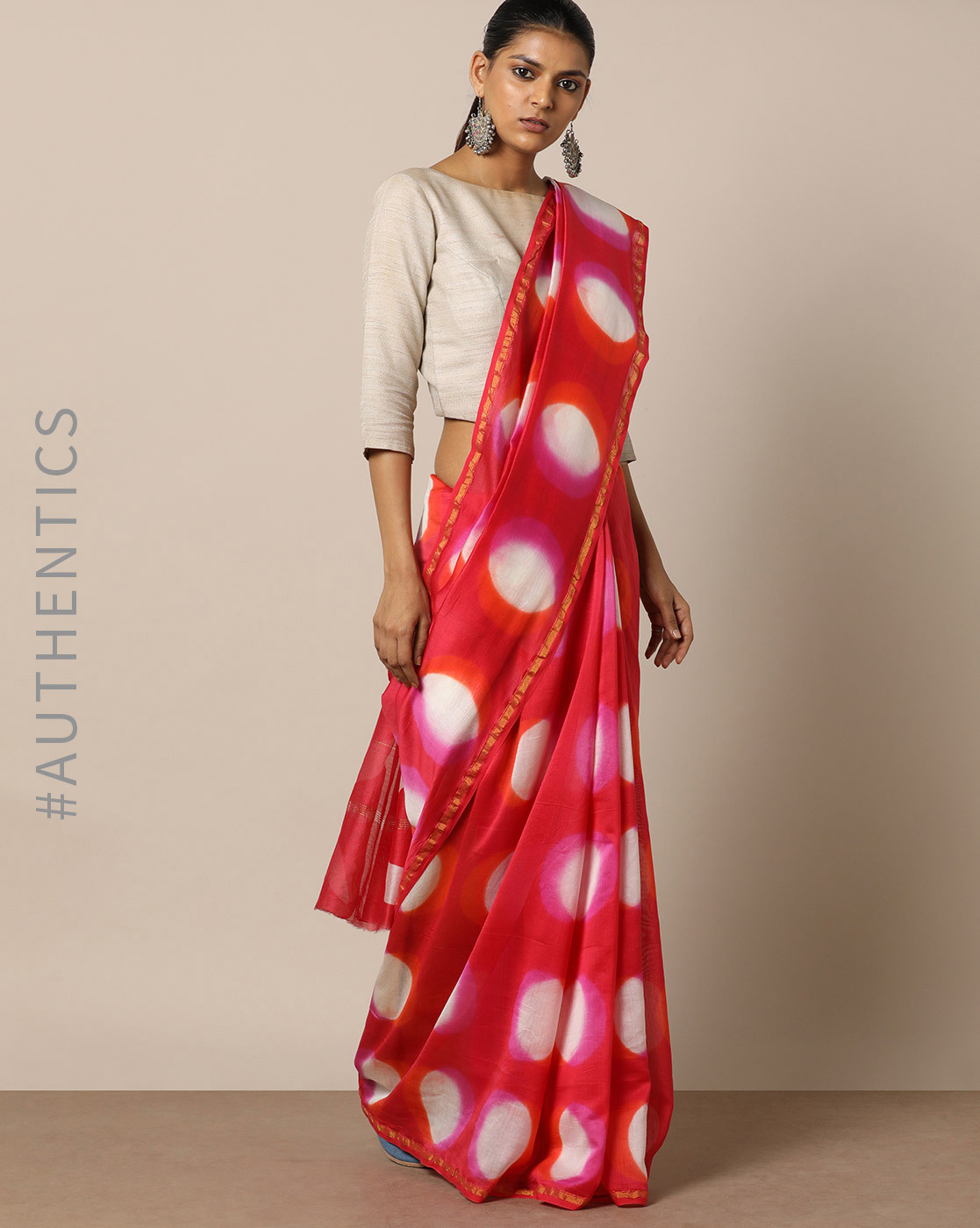 stylish shibori sarees