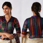 4-plain-sarees-with-collar-neck-blouses