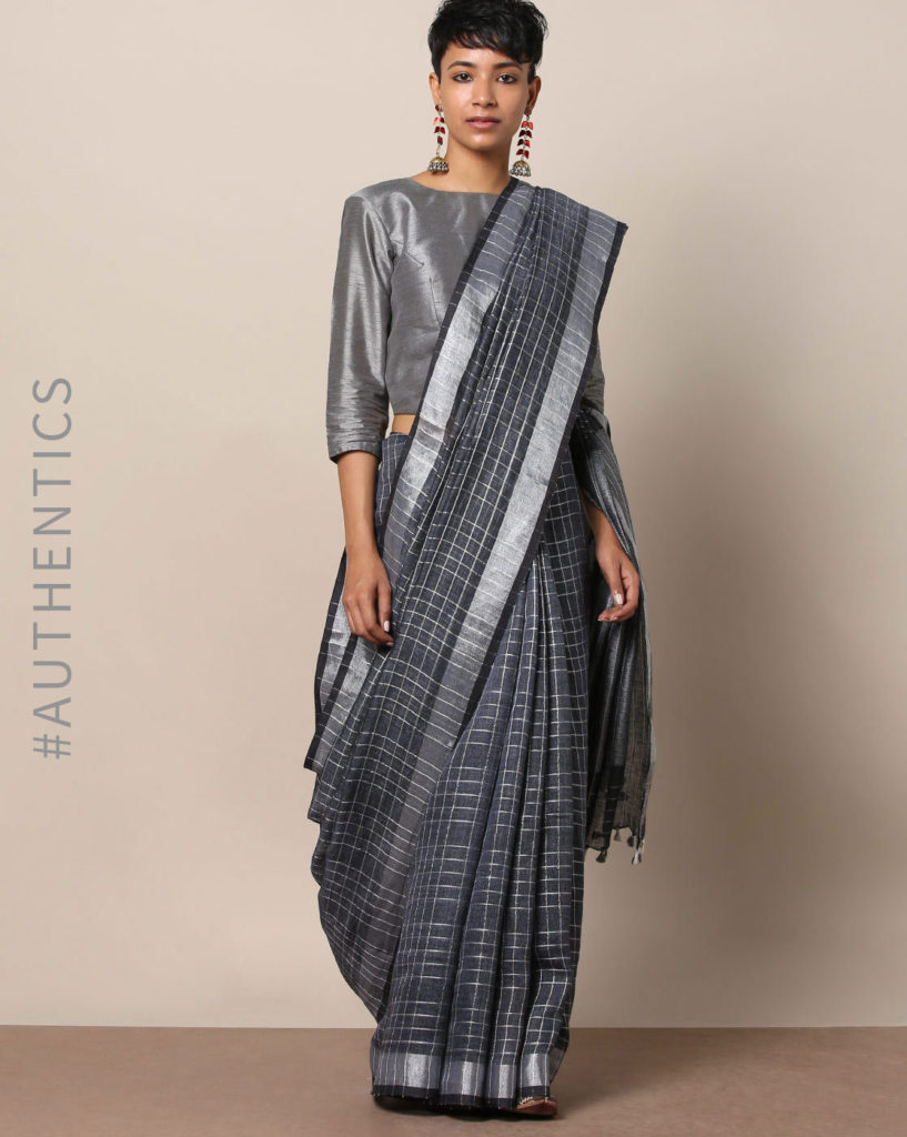 Shop : Linen Sarees • Keep Me Stylish