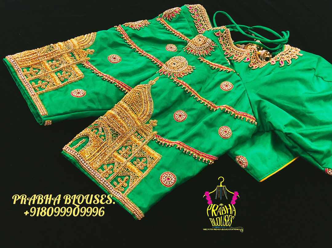 beautiful silk saree blouses online prabha