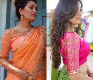 13 Dashing Designer Blouse Design/ Ideas For Silk Sarees • Keep Me Stylish