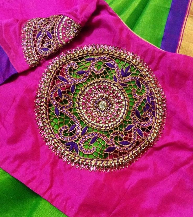 mindblowing blouse designs for wedding silk sarees