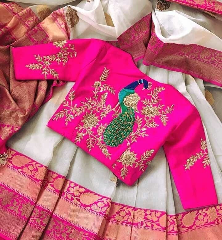 mindblowing blouse designs for wedding silk sarees