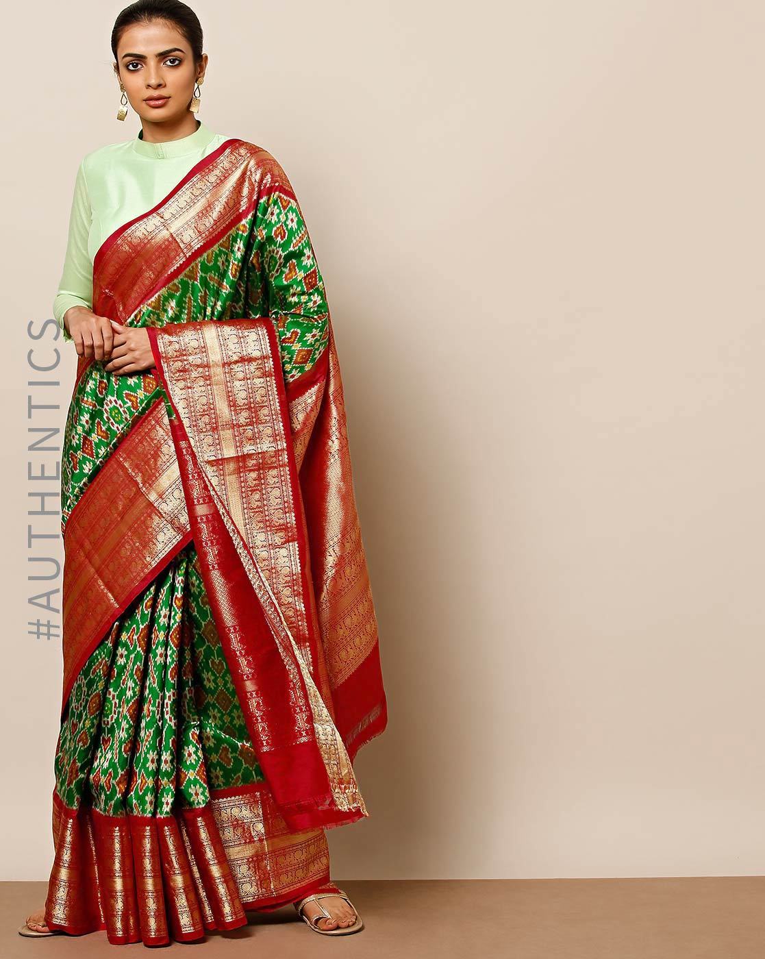 silk saree collections ajio
