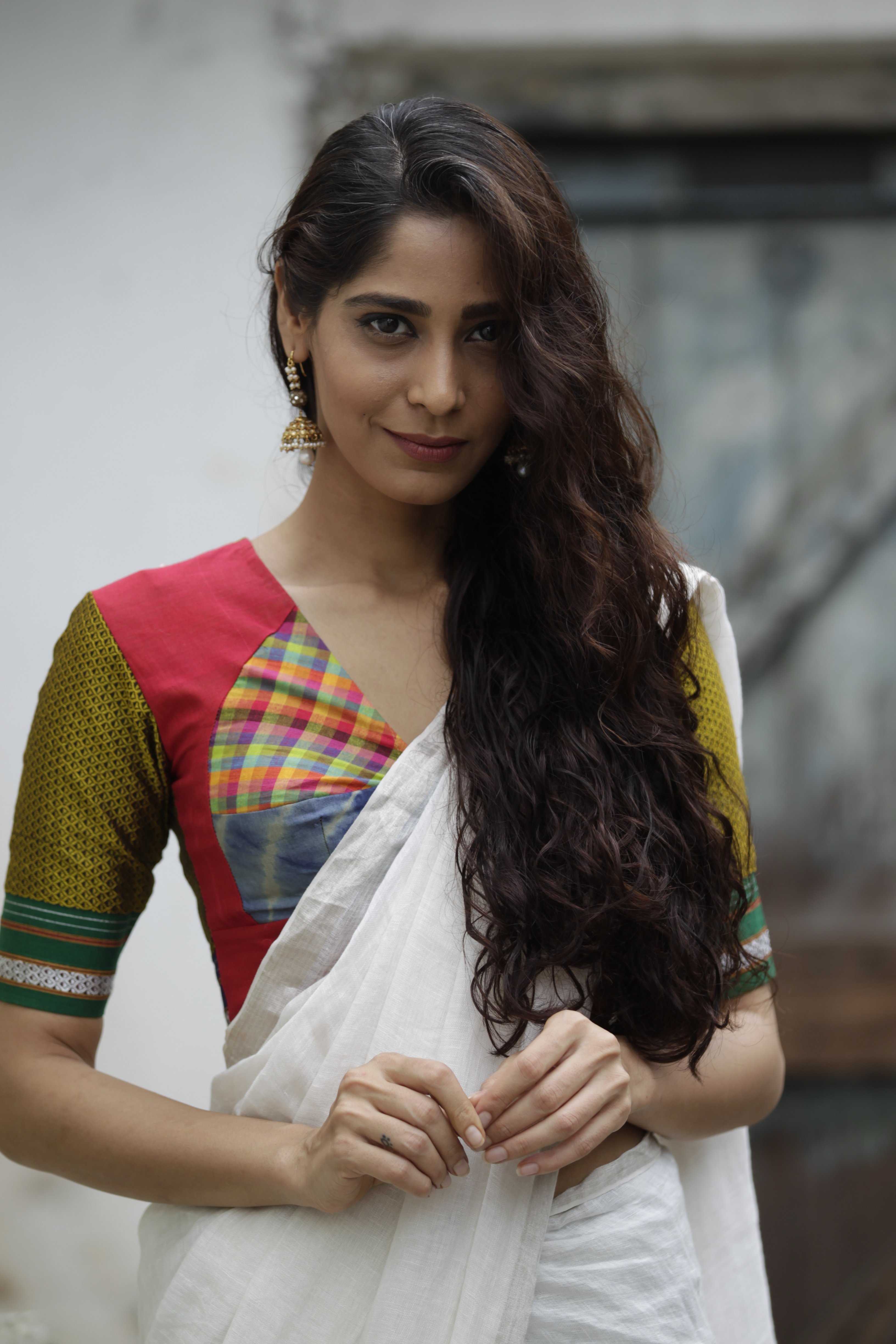 stylish cotton saree blouses