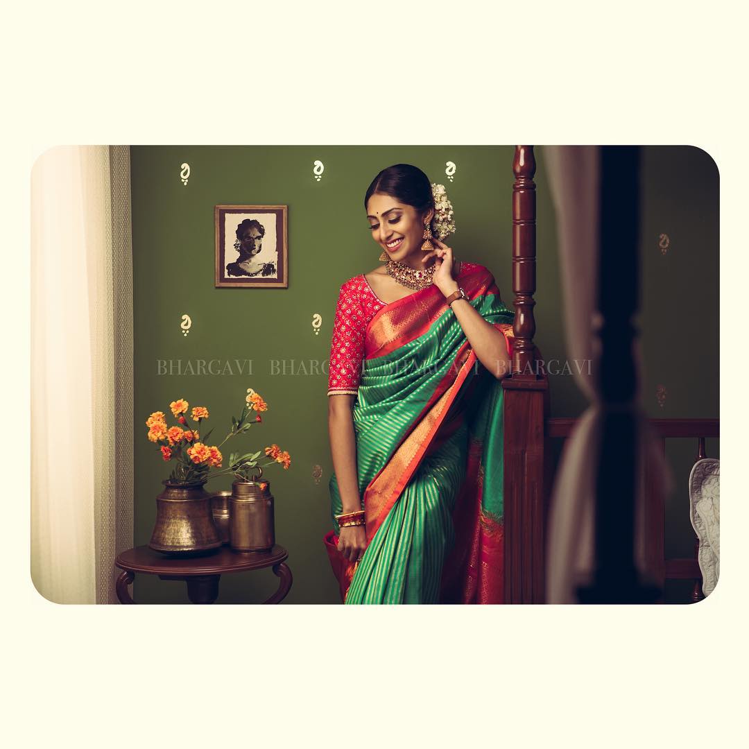 classic silk saree shades