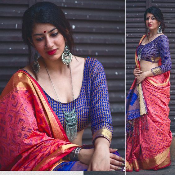 how to wear fashion jewellery with sarees