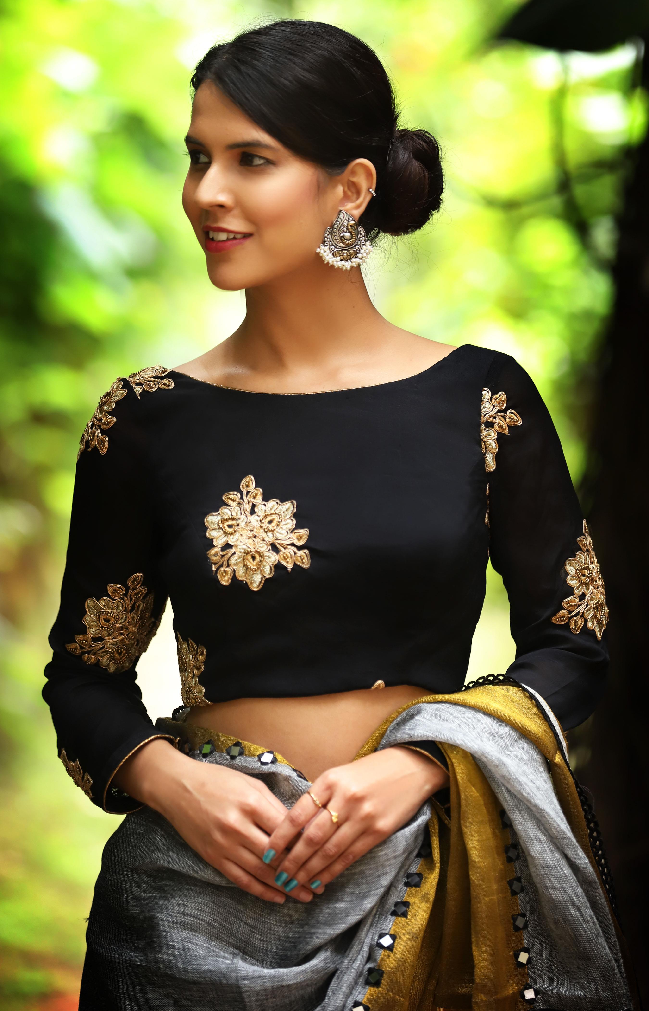 black blouse designs