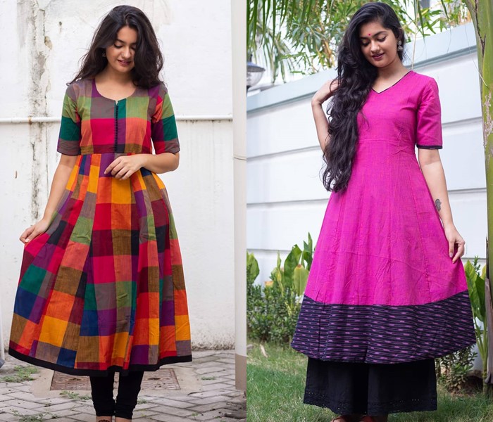 A kurti is a type of tunic or top that is commonly worn by women in