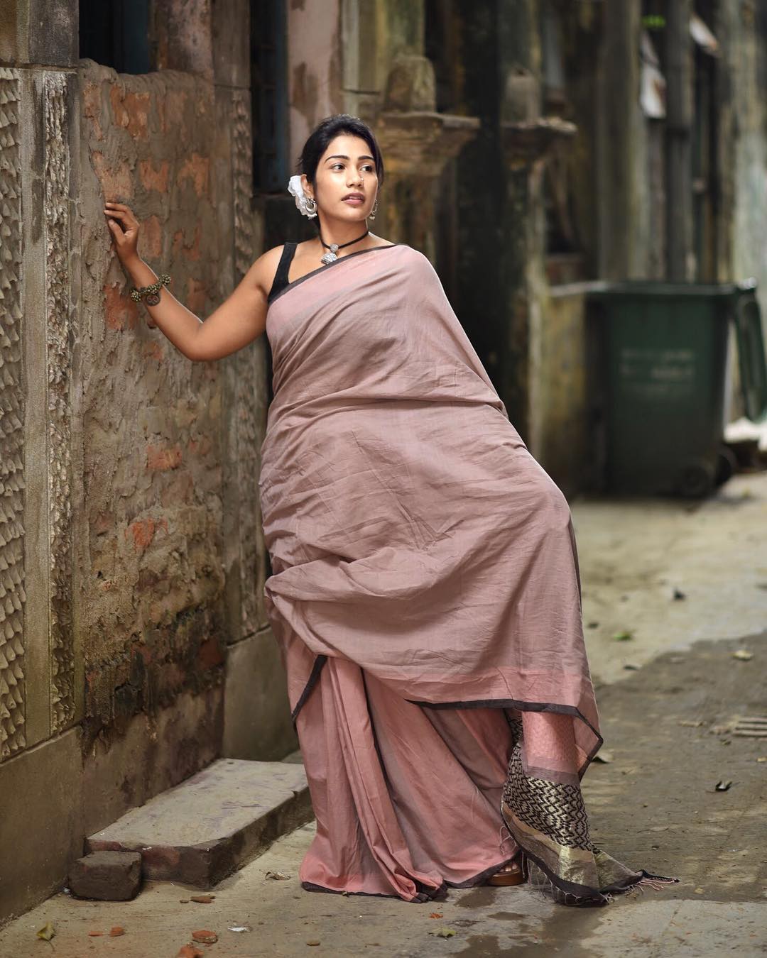 plain-sarees-with-designer-blouses-2019 (11)