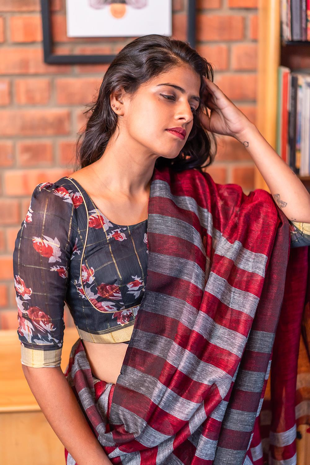 summer-saree-blouses-2019 (4)