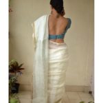 White-Saree-and-contrast-blouse(12)