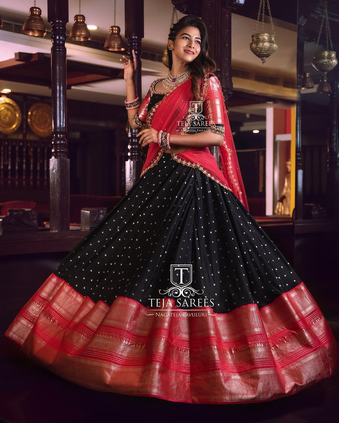 Party Wear Sequence Traditional Half Saree For Wedding, With blouse pi