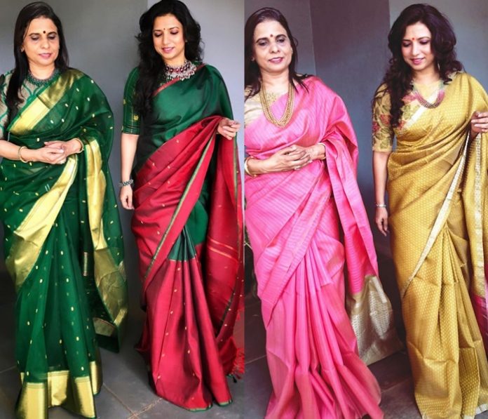 Shop Prettiest Mom Daughter Matching Sarees Here Keep Me Stylish