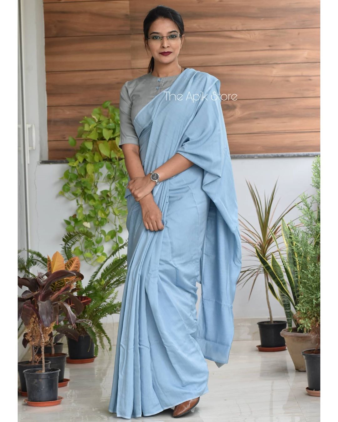 formal saree for office online 20