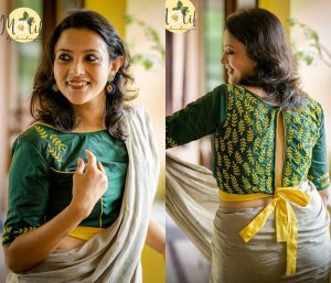 Lovely Handloom Blouses To Style Your Simple Sarees!! • Keep Me Stylish