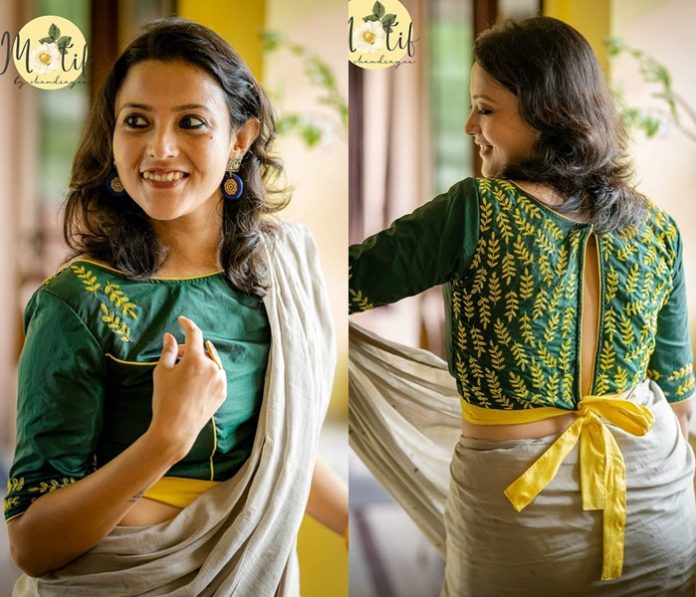 Lovely Handloom Blouses To Style Your Simple Sarees!! • Keep Me Stylish