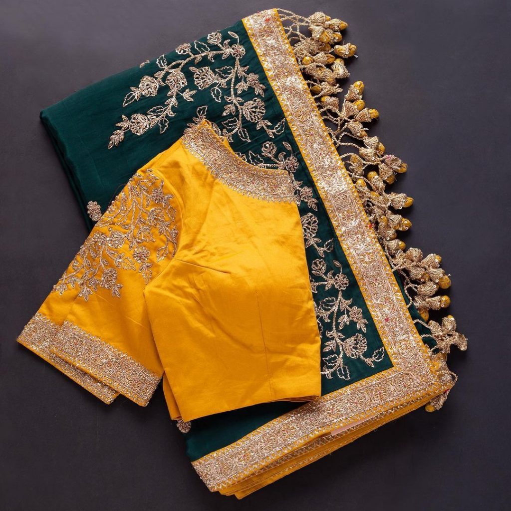 saree-blouse-combinations
