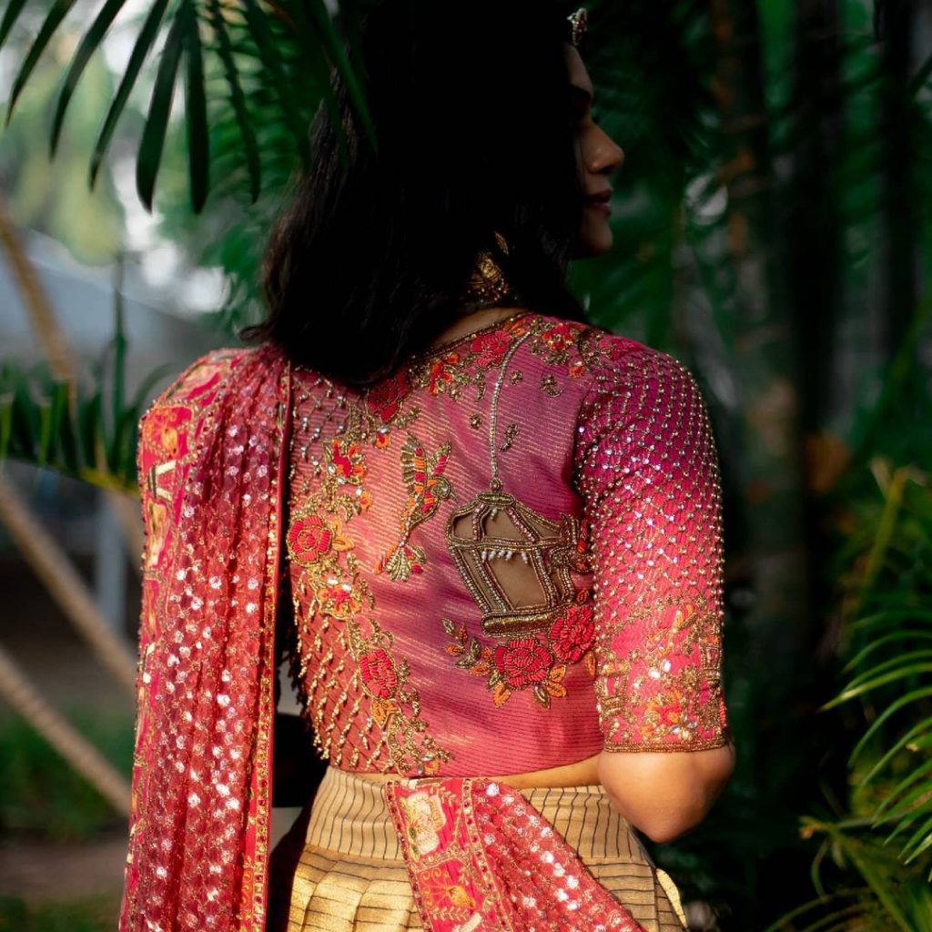 These Back Neck Blouse Designs Are Glamorous! Sarees