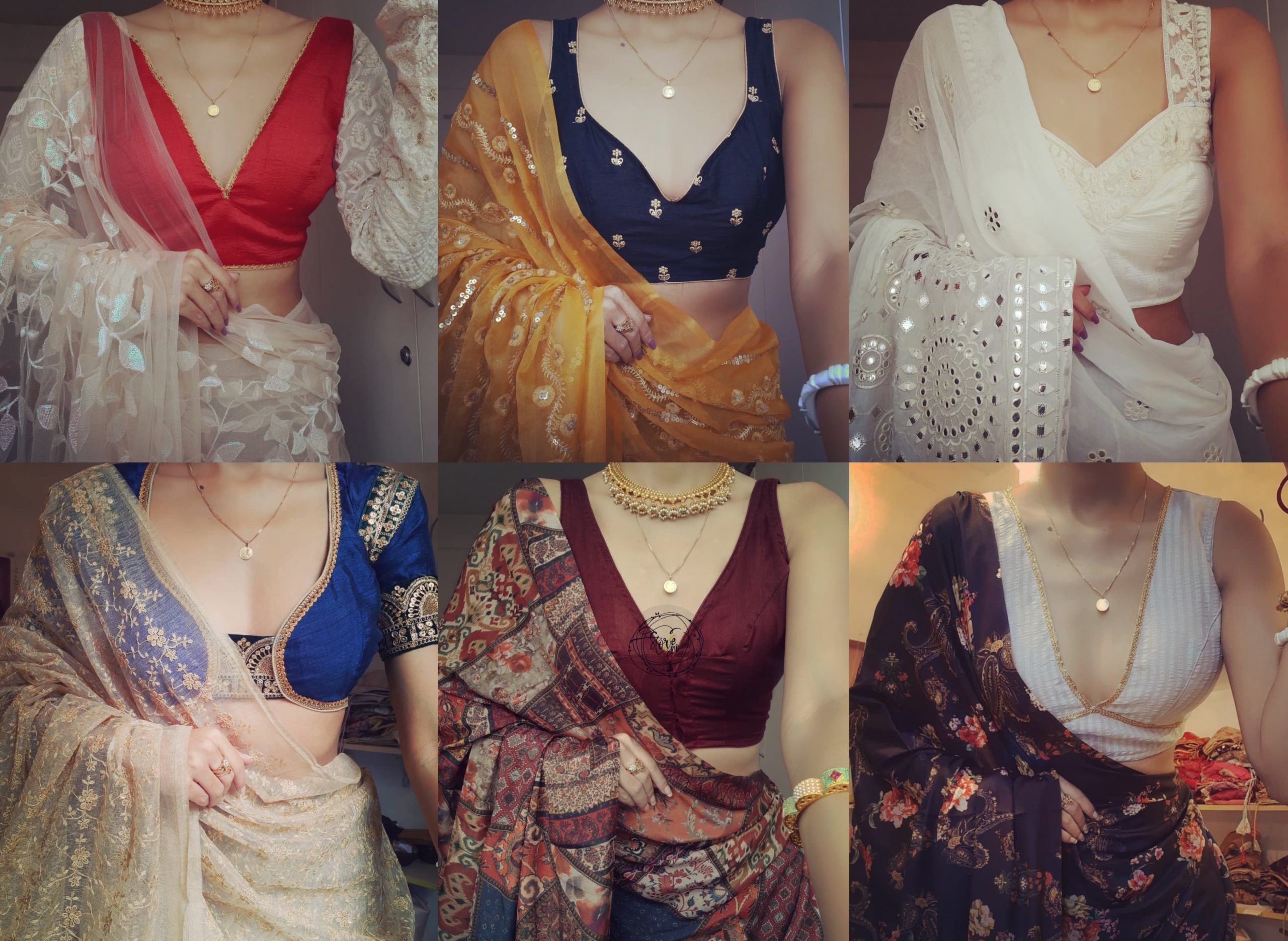 Spectacular Designer Indian Black V-Neckline Sleeveless Sari Saree Blouse  Choli at Amazon Women's Clothing store