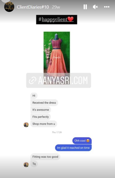 Aanyasri boutique review